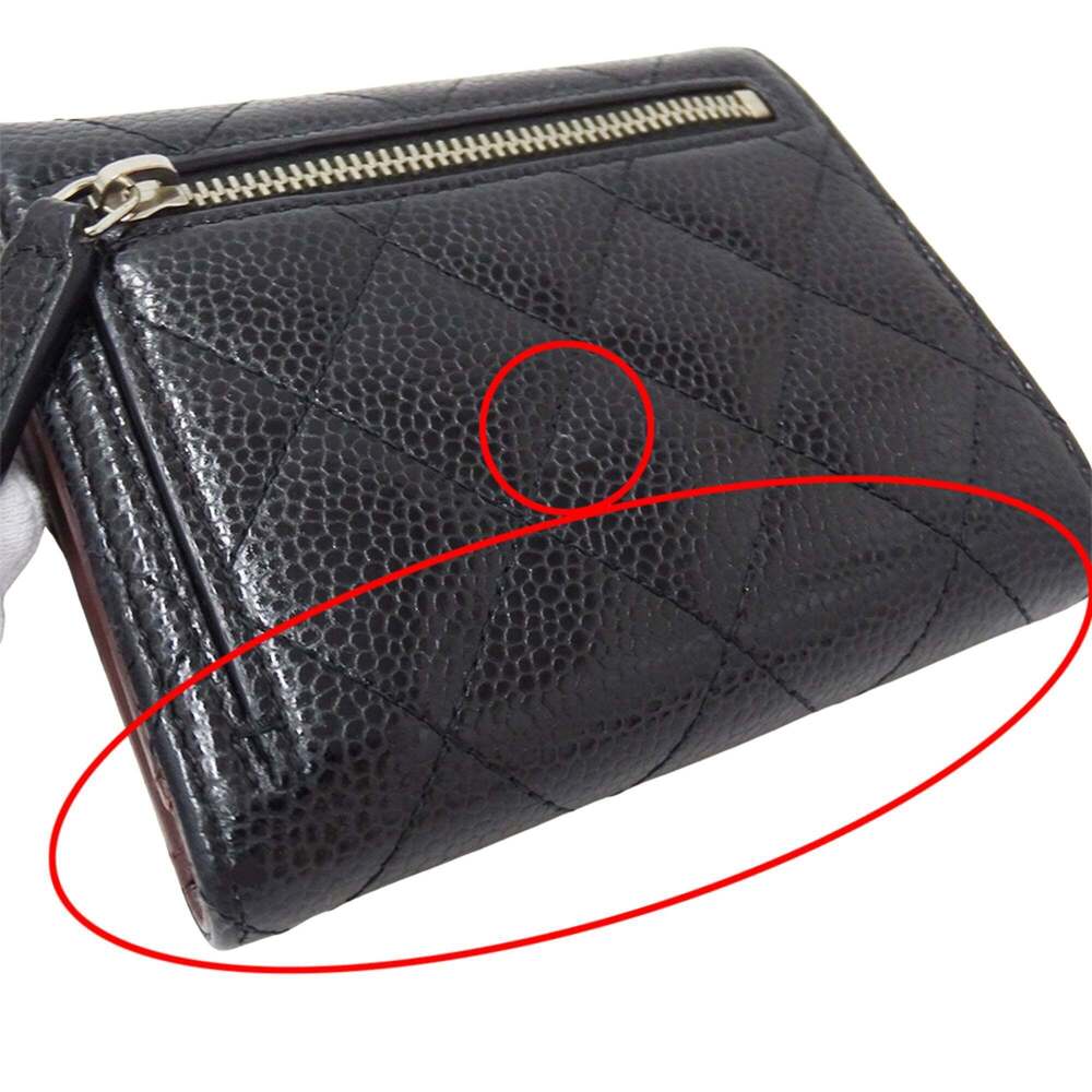 CHANEL Authentic Black Caviar Leather Wallet - Picture 13 of 15
